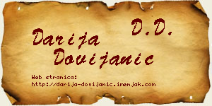 Darija Dovijanić vizit kartica